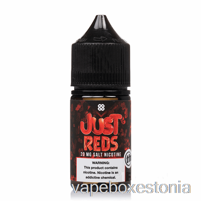 Vape Box Estonia Just Punased - Ekstsisioonsool - Alt Null - 30ml 20mg